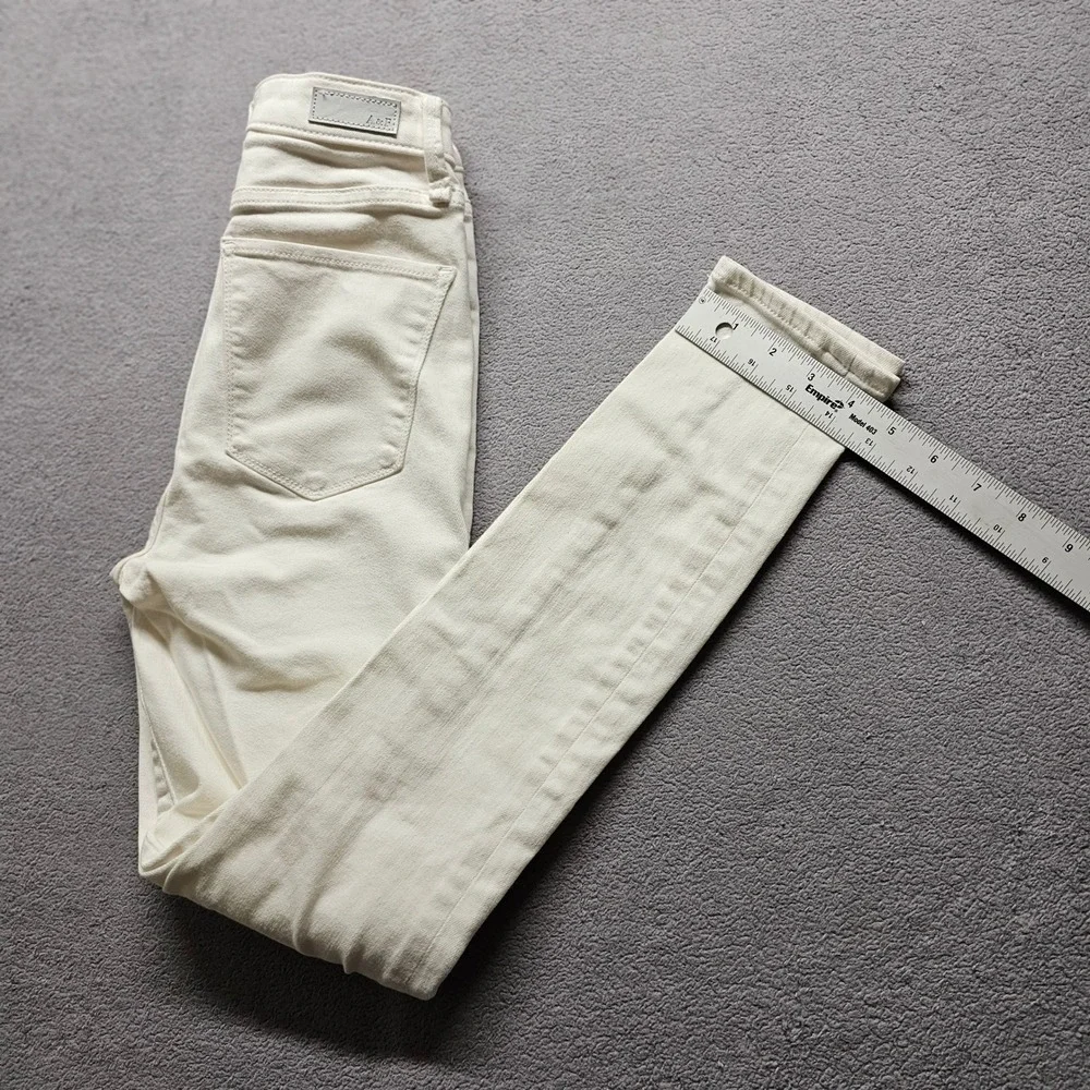 Abercrombie & Fitch Curve Love Super Skinny Jeans Womens 24/00S White High Rise